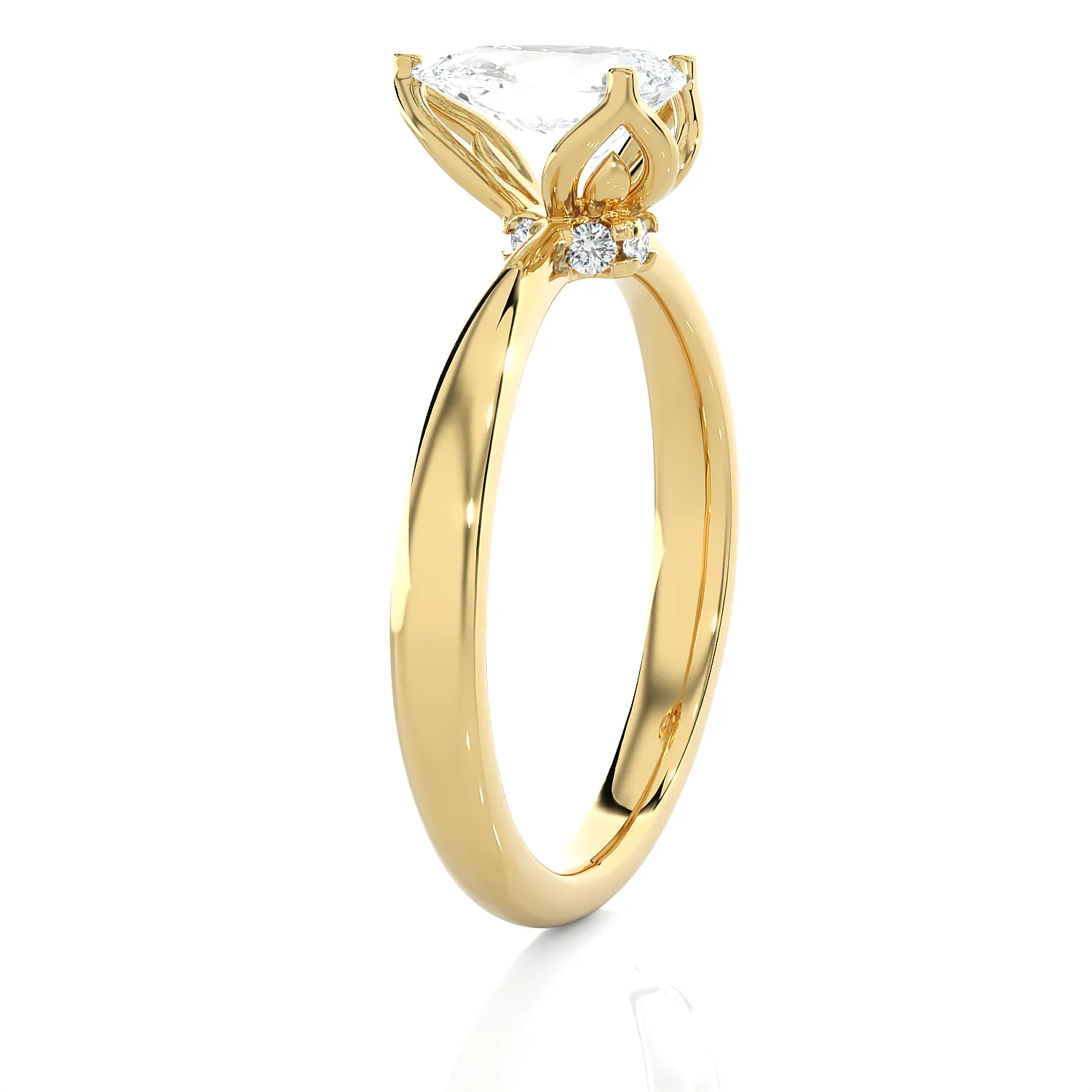 1 5/8 ctw Pear-Shaped Lab Grown Diamond Solitaire Engagement Ring