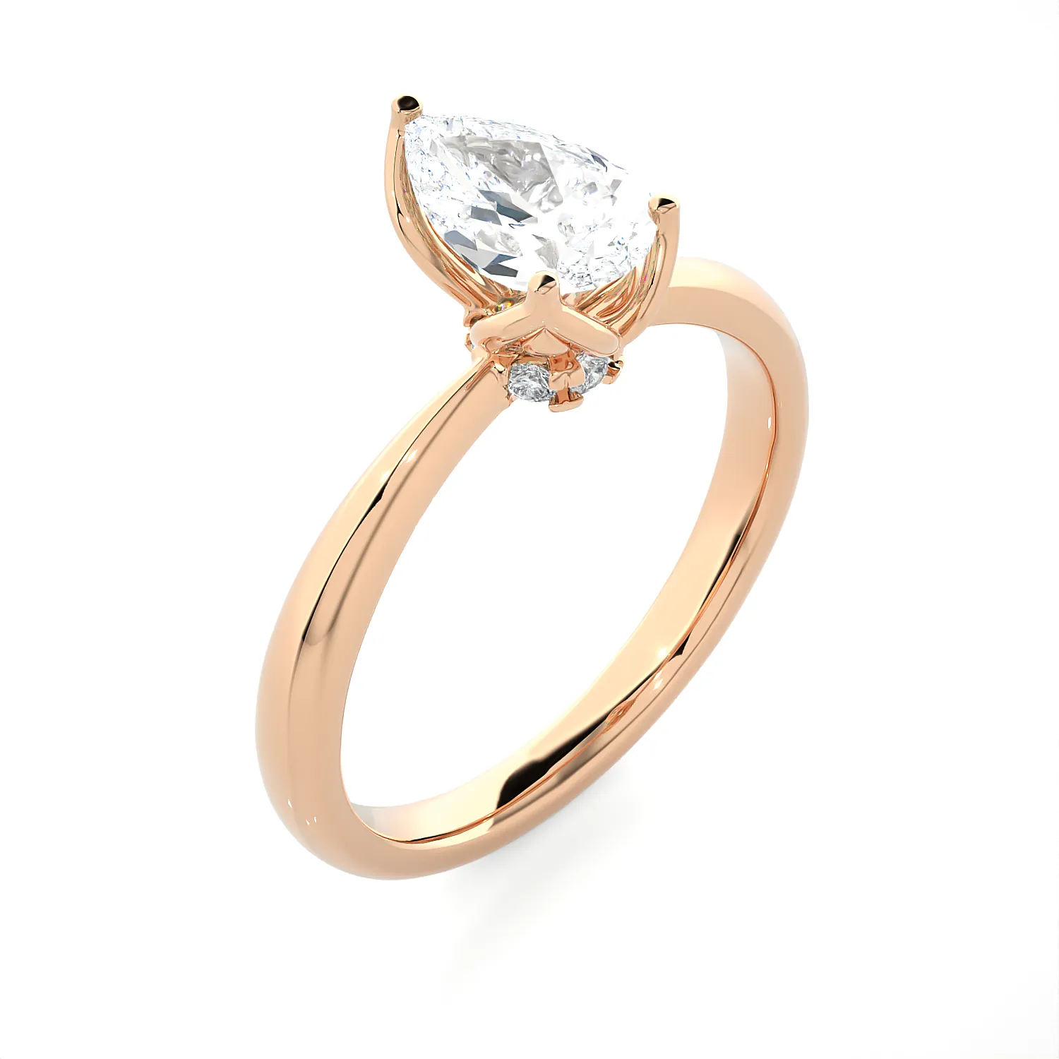 1 5/8 ctw Pear-Shaped Lab Grown Diamond Solitaire Engagement Ring