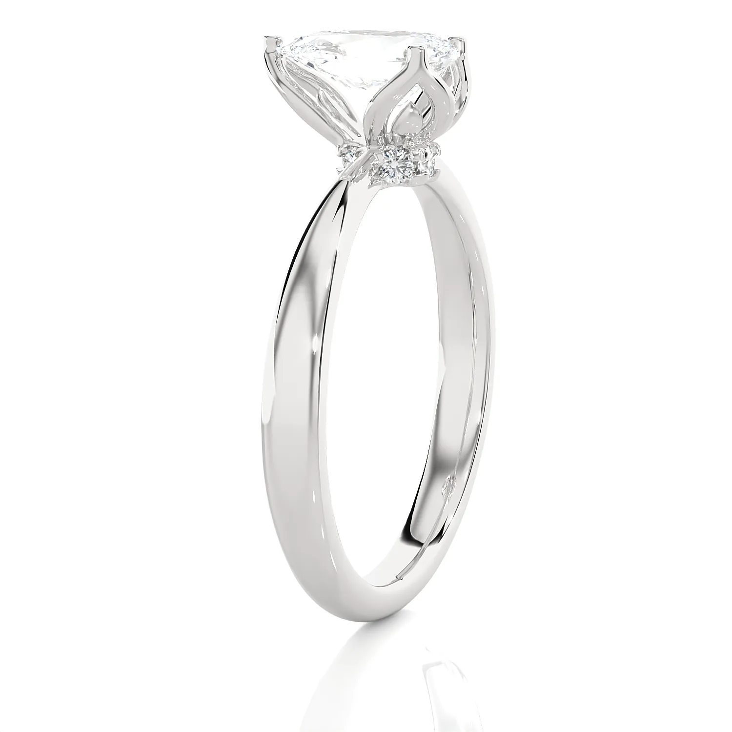 1 5/8 ctw Pear-Shaped Lab Grown Diamond Solitaire Engagement Ring