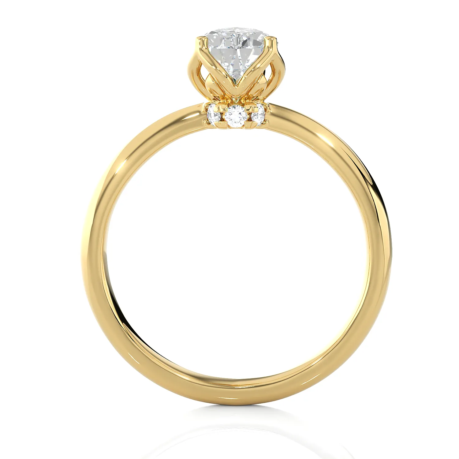 1 5/8 ctw Pear-Shaped Lab Grown Diamond Solitaire Engagement Ring