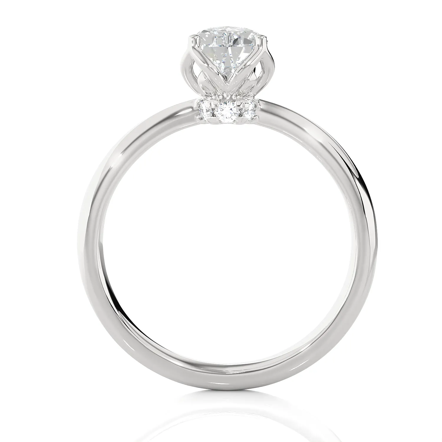 1 5/8 ctw Pear-Shaped Lab Grown Diamond Solitaire Engagement Ring