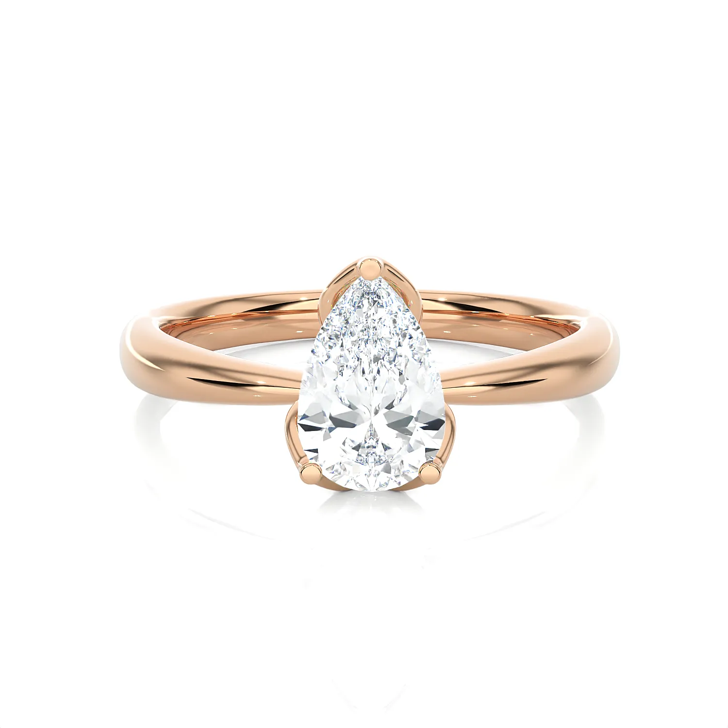 1 5/8 ctw Pear-Shaped Lab Grown Diamond Solitaire Engagement Ring