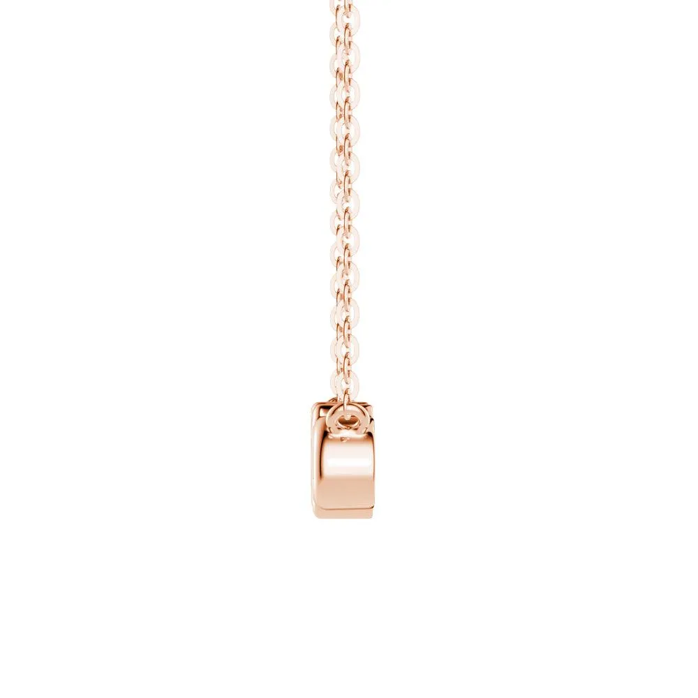 1 CT. Multi-Shape Moissanite Bezel Five Stone Fashion Pendant Necklace