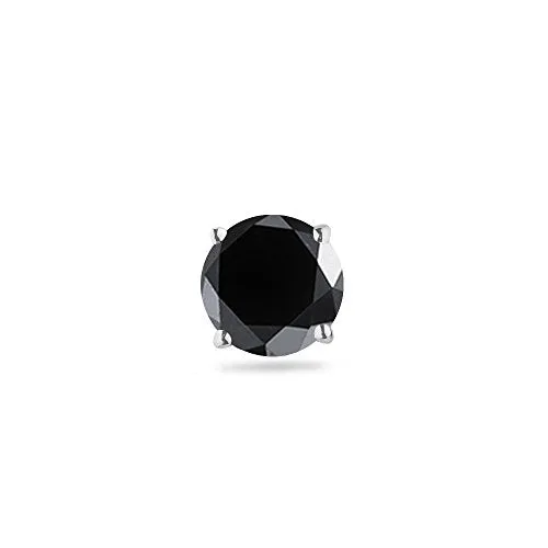 1/4 (0.21-0.27) Cts of 3.00-3.50 mm AAA Round Mens Stud Earring in 18K White Gold
