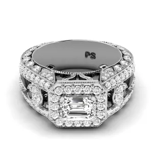 1.45-3.95 CT Round & Emerald Cut Lab Grown Diamonds - Engagement Ring