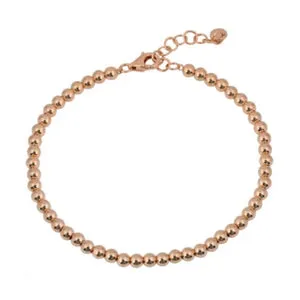 14k Gold 3mm Beads Bracelet