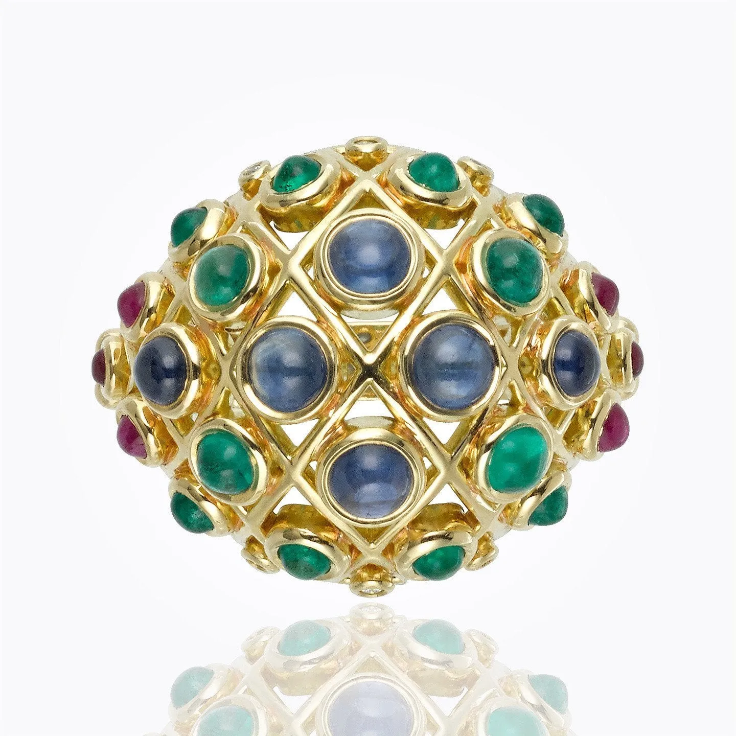 18K Lattice Ring
