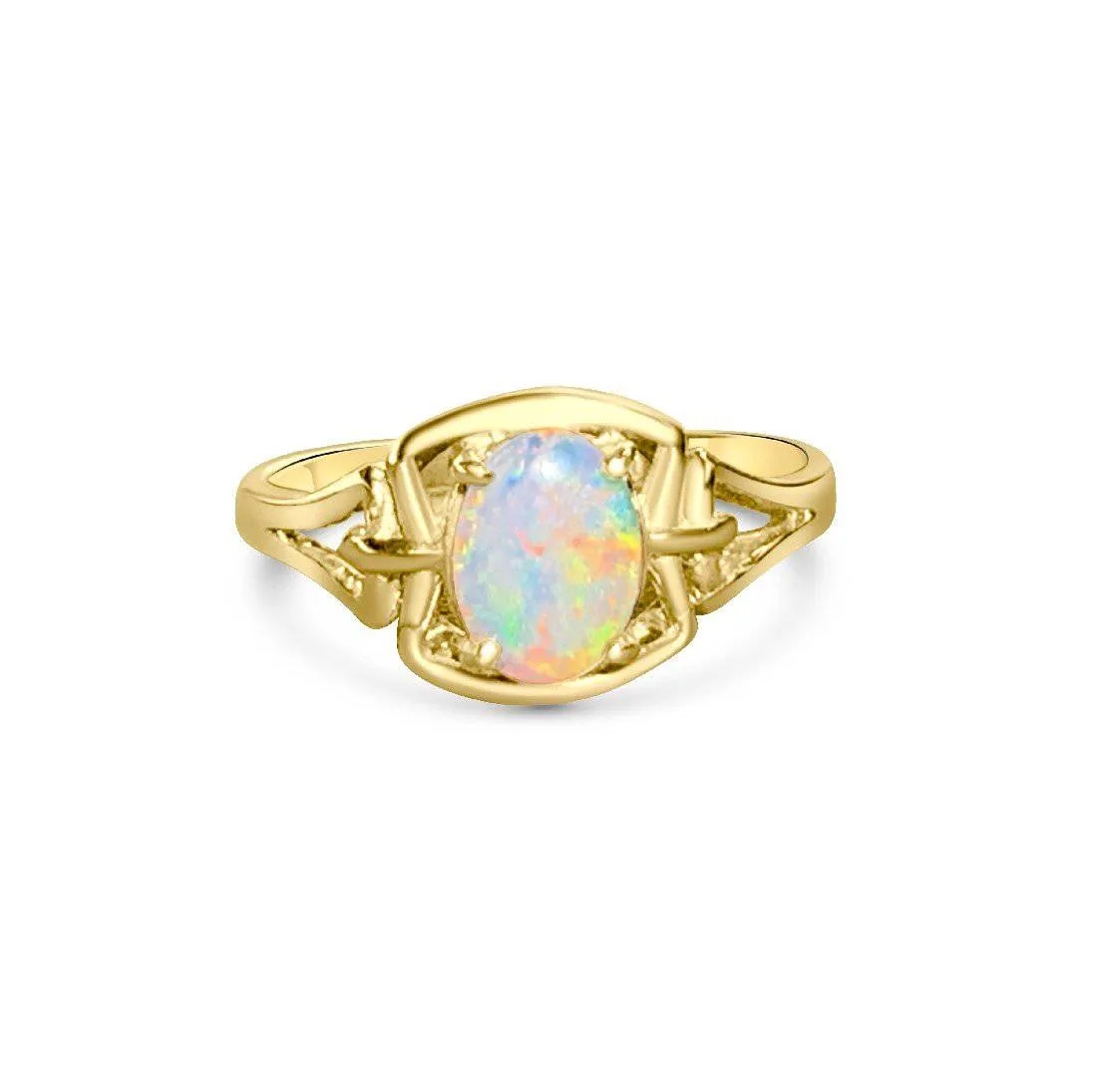 18kt Yellow Gold Opal ring