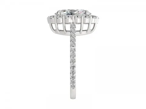 2.33ct Oval with Oversized Halo