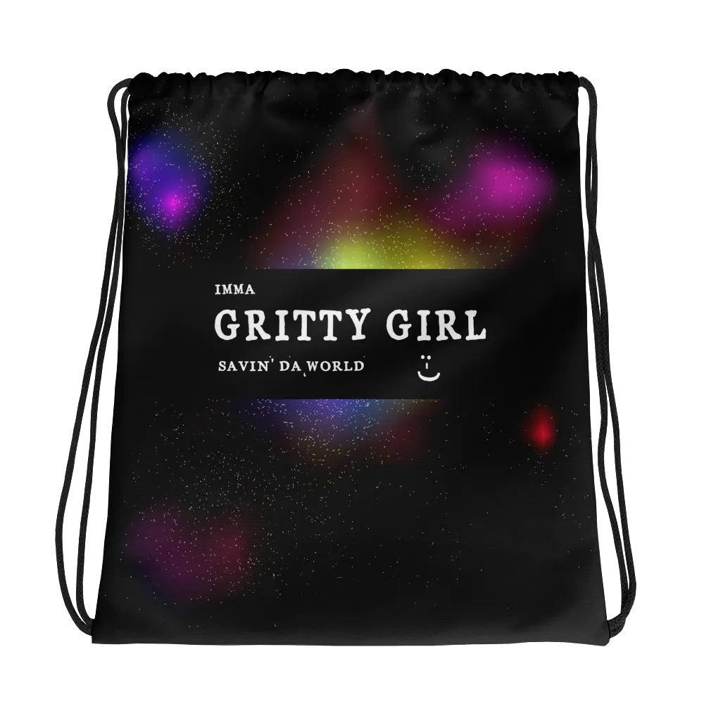 #515e67a0 - Gritty Girl Orb 996816 - ALTINO Draw String Bag - Gritty Girl Collection