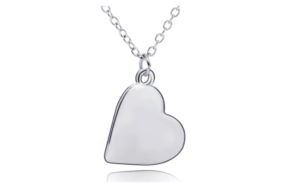 American Fashion Minimalist Cinema Lover Heart Shaped Pendant Necklace