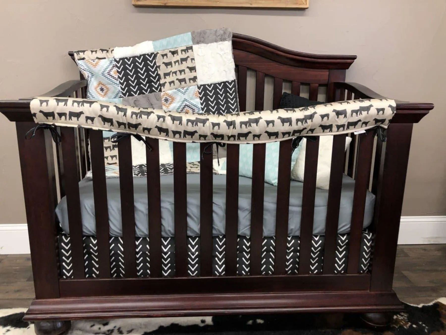 Angus, Aztec, and Arrowhead Western Boy Crib Bedding