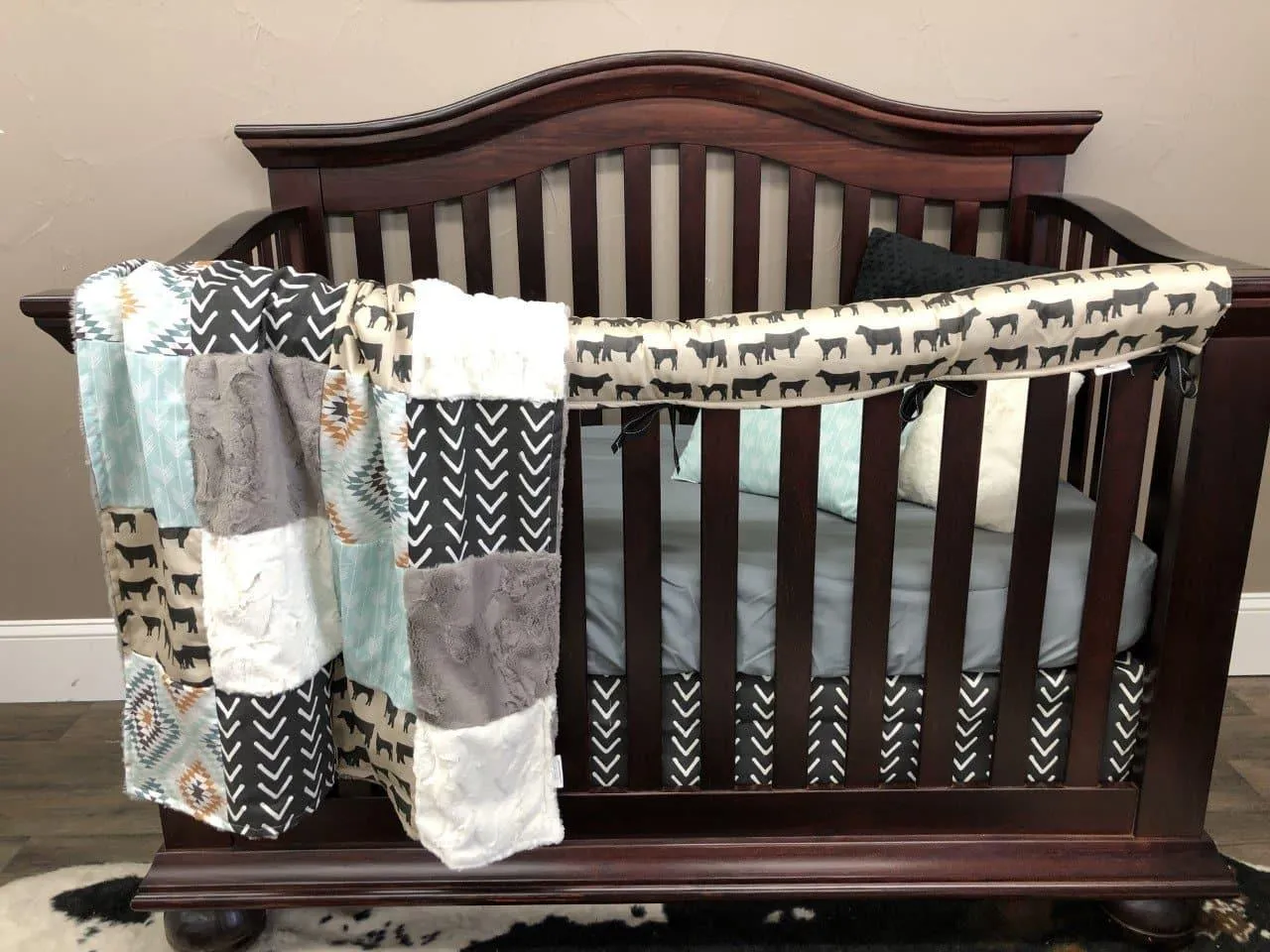 Angus, Aztec, and Arrowhead Western Boy Crib Bedding