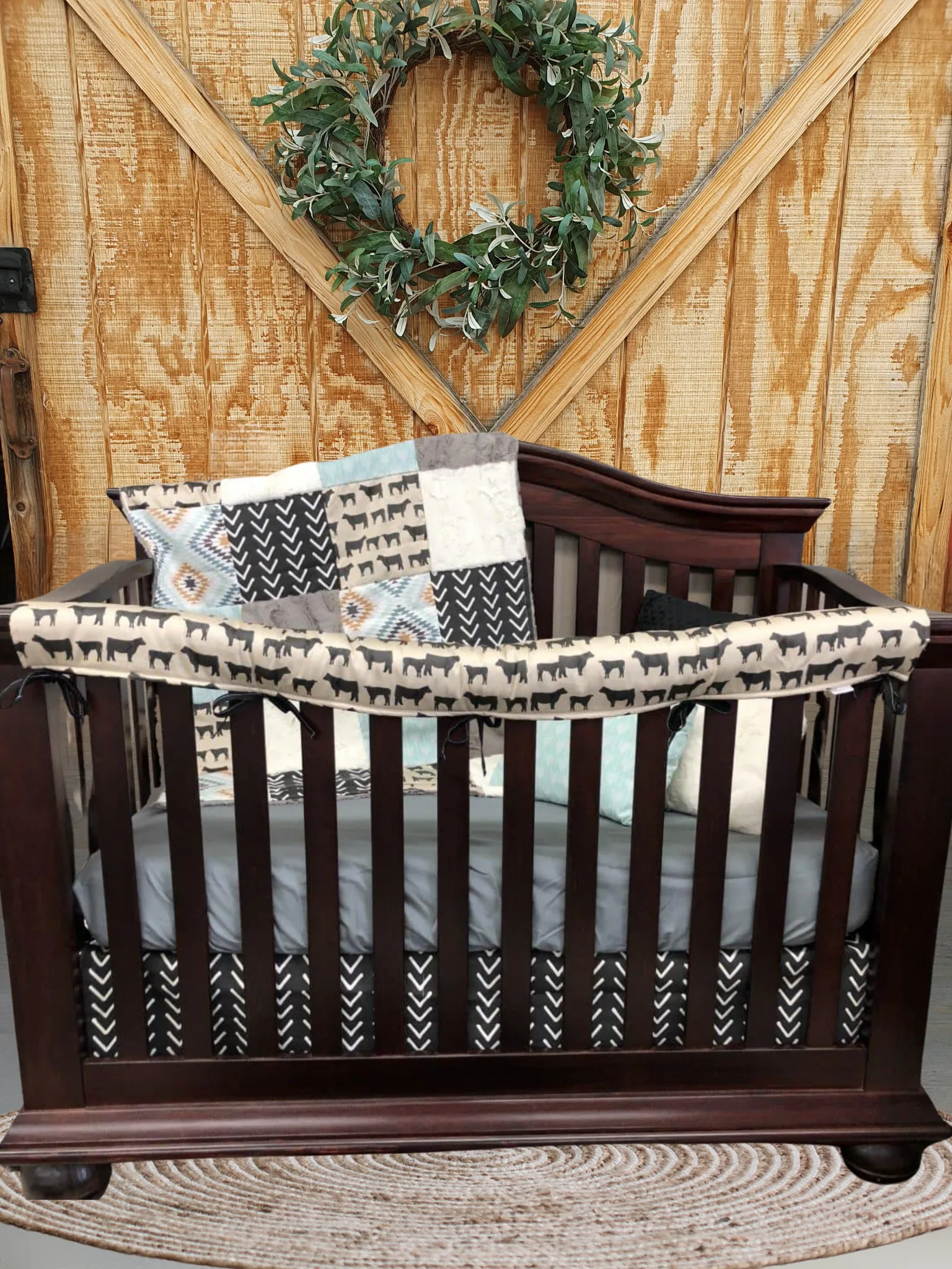 Angus, Aztec, and Arrowhead Western Boy Crib Bedding