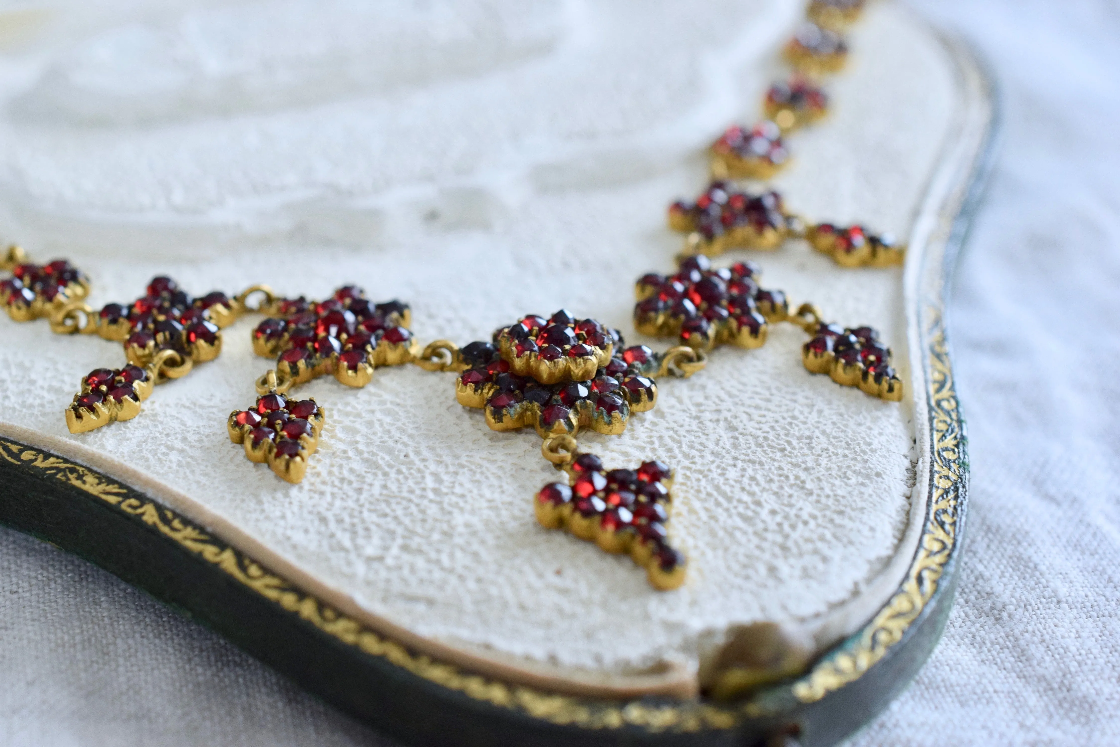 Antique Bohemian Garnet Necklace