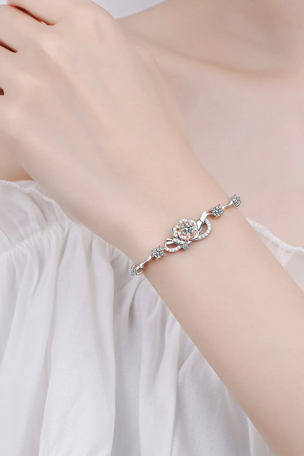 *APP EXCLUSIVE* 925 Sterling Silver Moissanite Bracelet