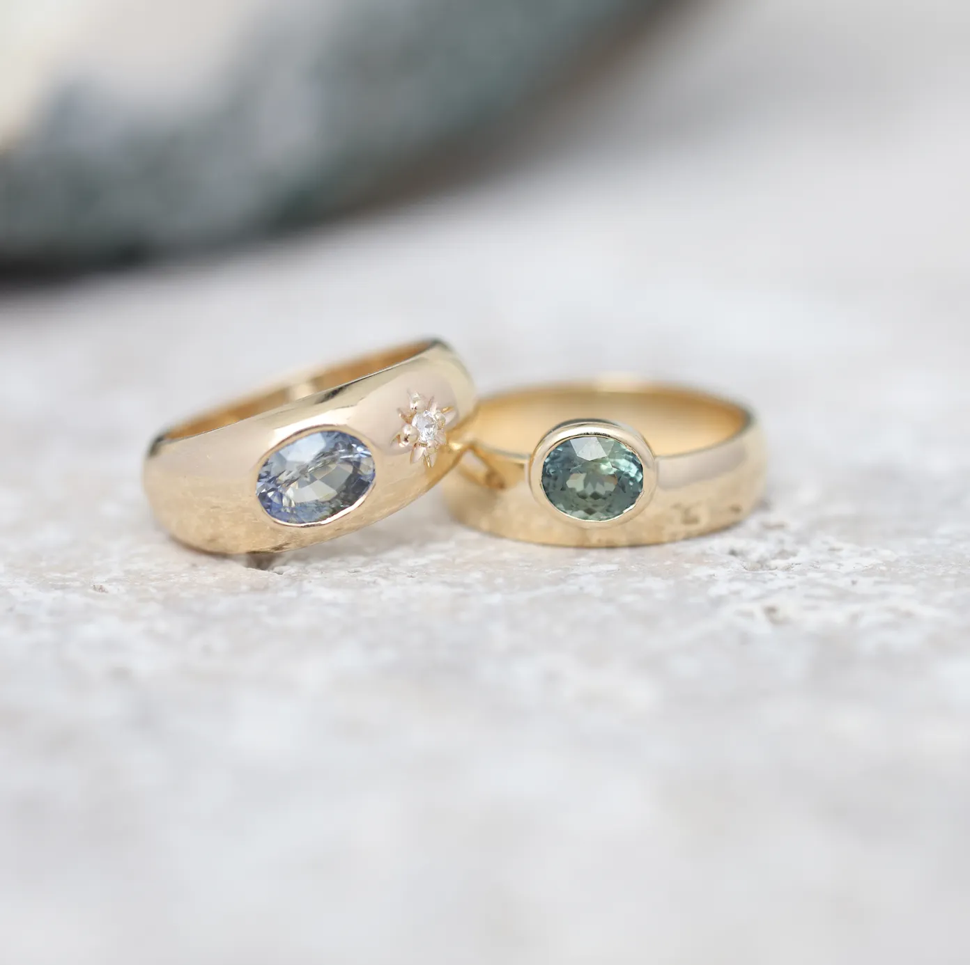 Aster 14K Yellow Gold Gypsy Band