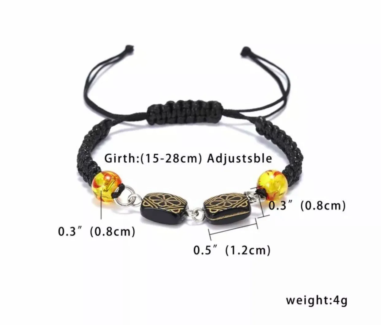 Beaded rope bracelet