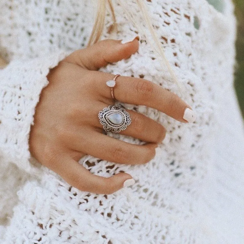 Blossom Moonstone Ring