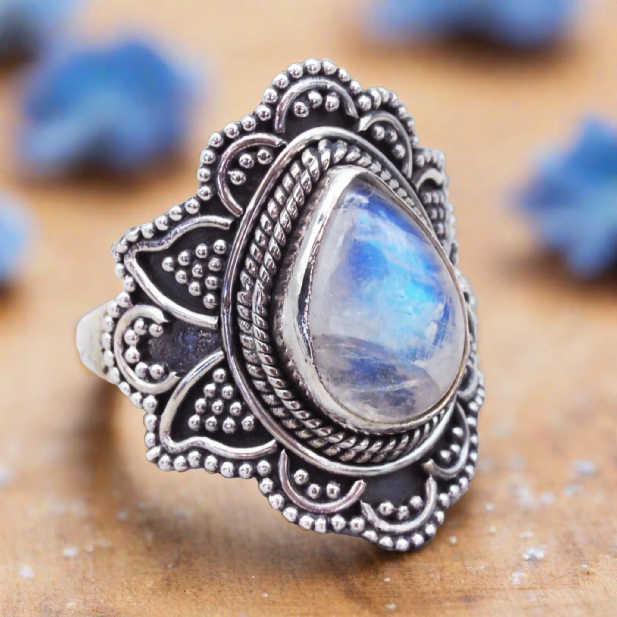 Blossom Moonstone Ring