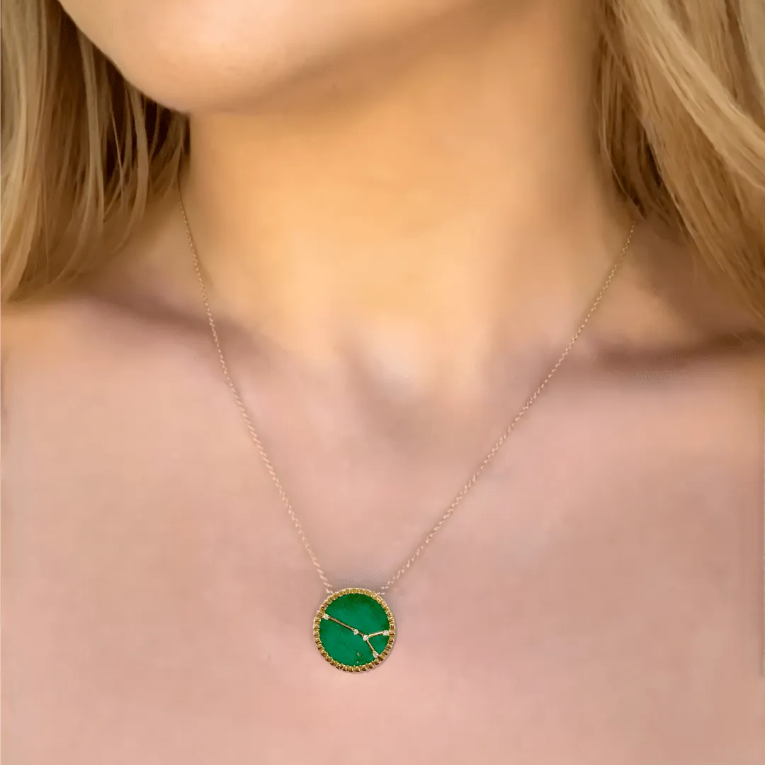 Cancer Necklace, 18k Gold