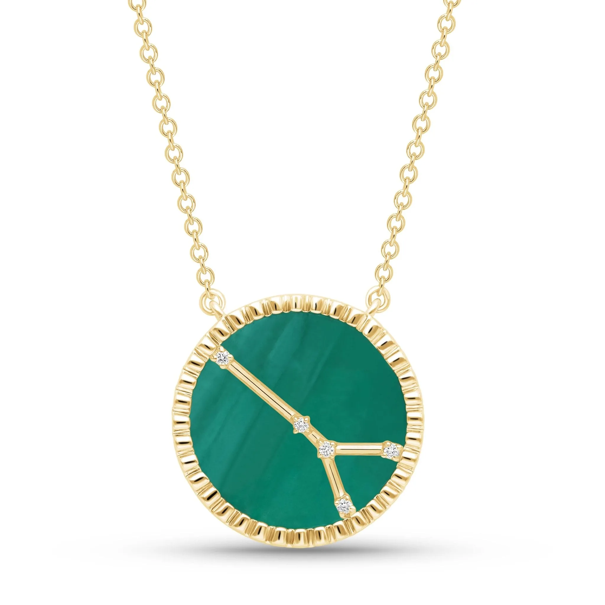 Cancer Necklace, 18k Gold