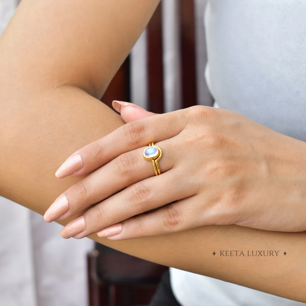 Celestial Duo - Moonstone Stack Set