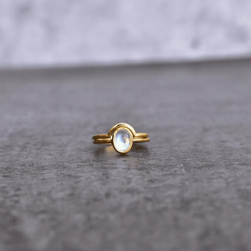 Celestial Duo - Moonstone Stack Set