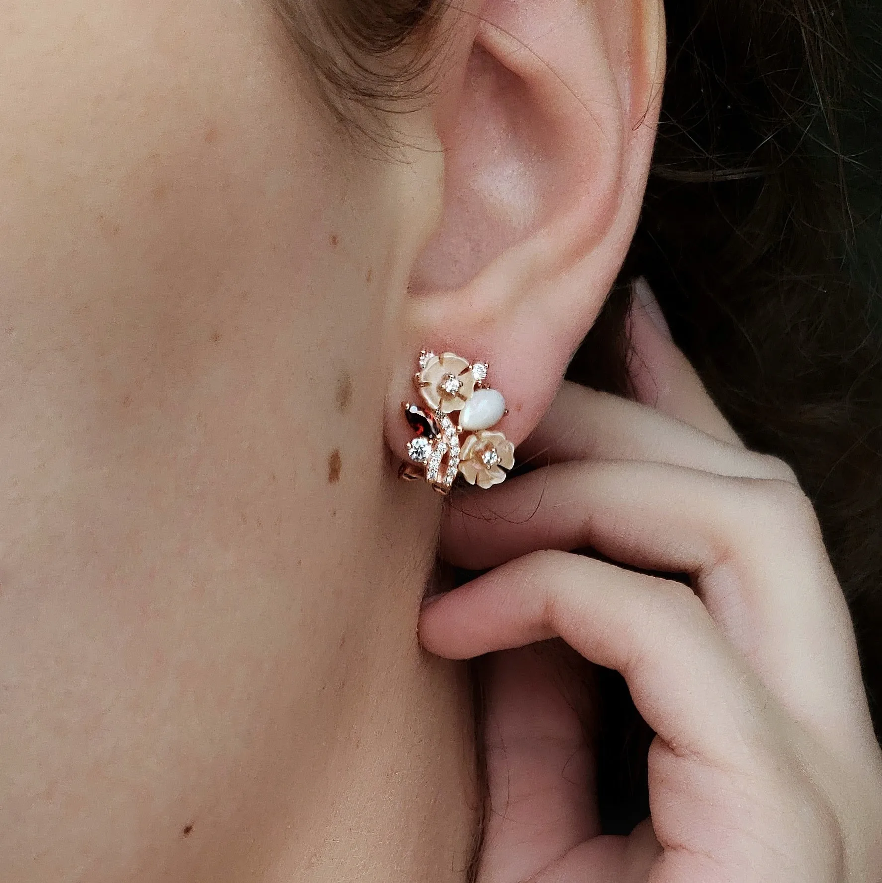 Cherry Champagne Earrings