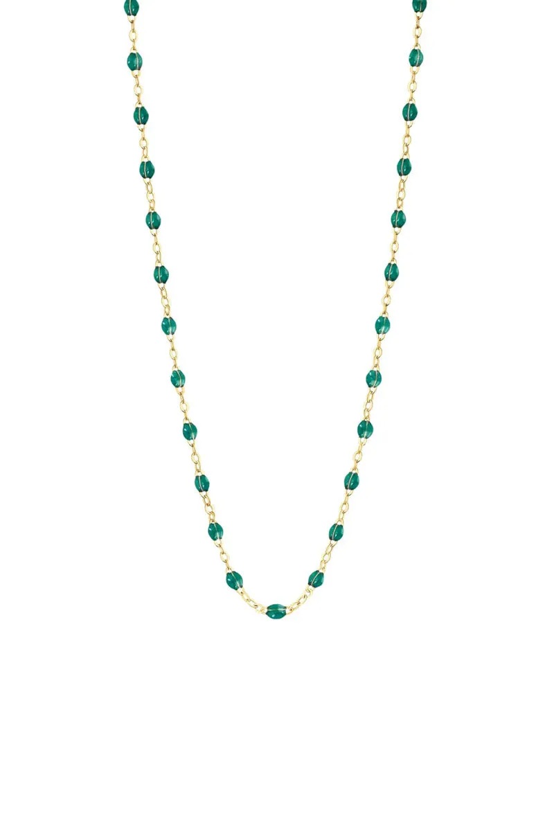 Classic Gigi Necklace - Emerald 18k Yellow Gold