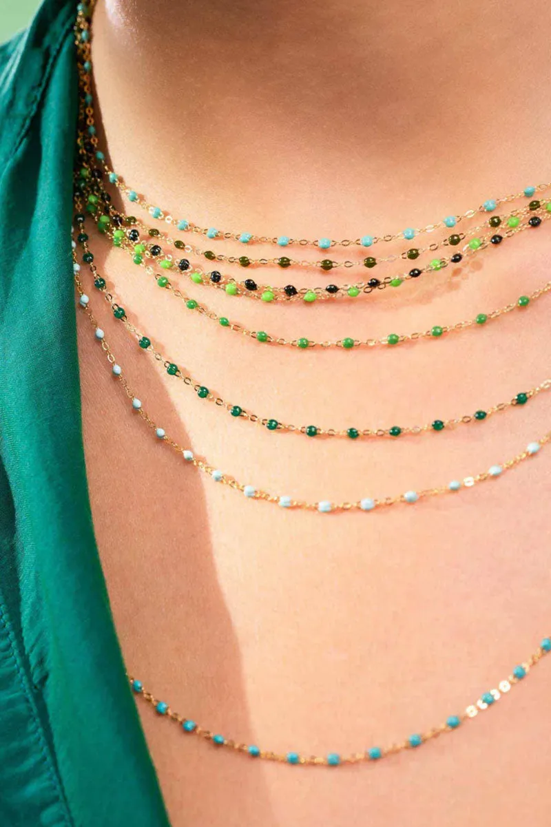 Classic Gigi Necklace - Emerald 18k Yellow Gold