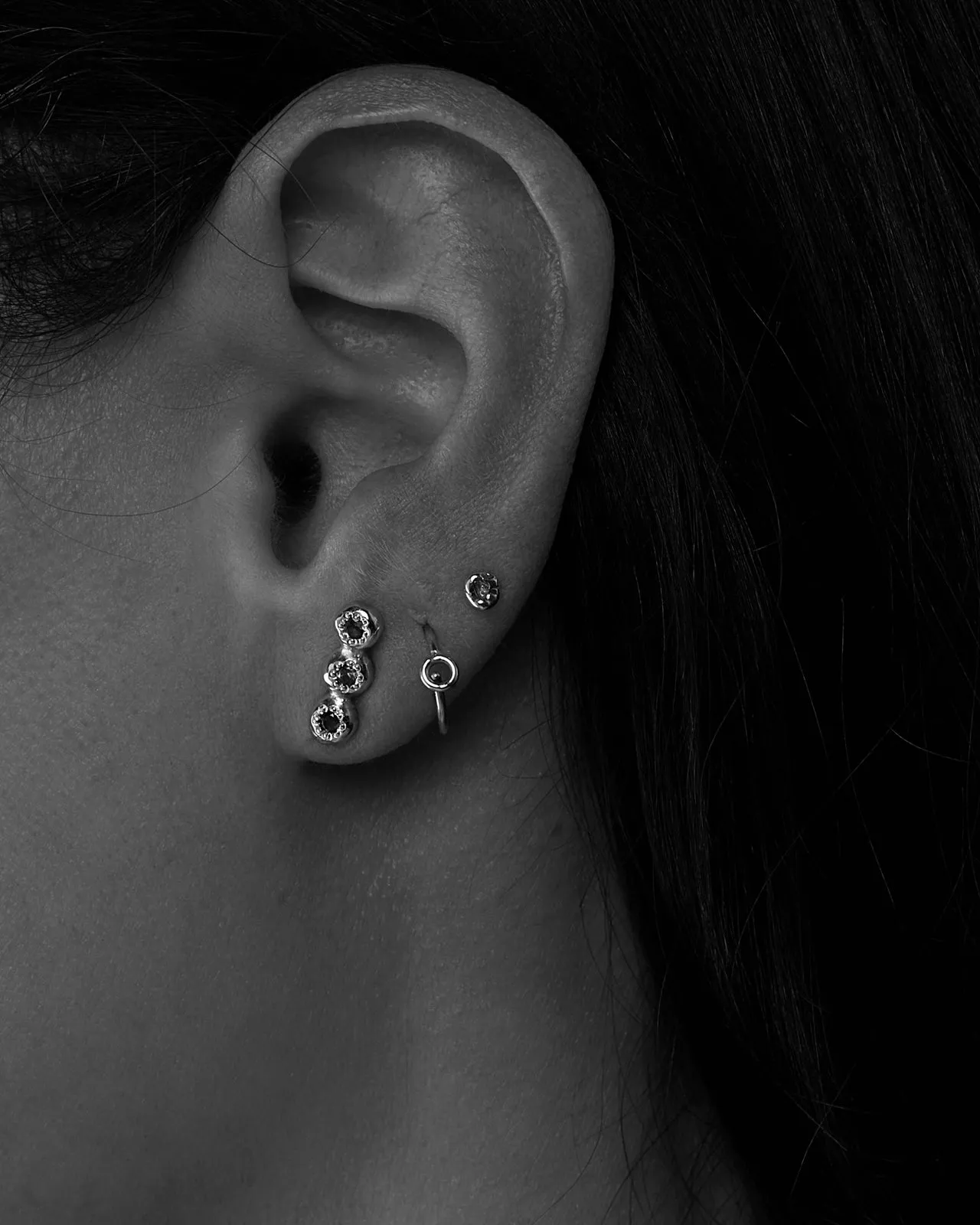 Collective Stone Stud | Silver