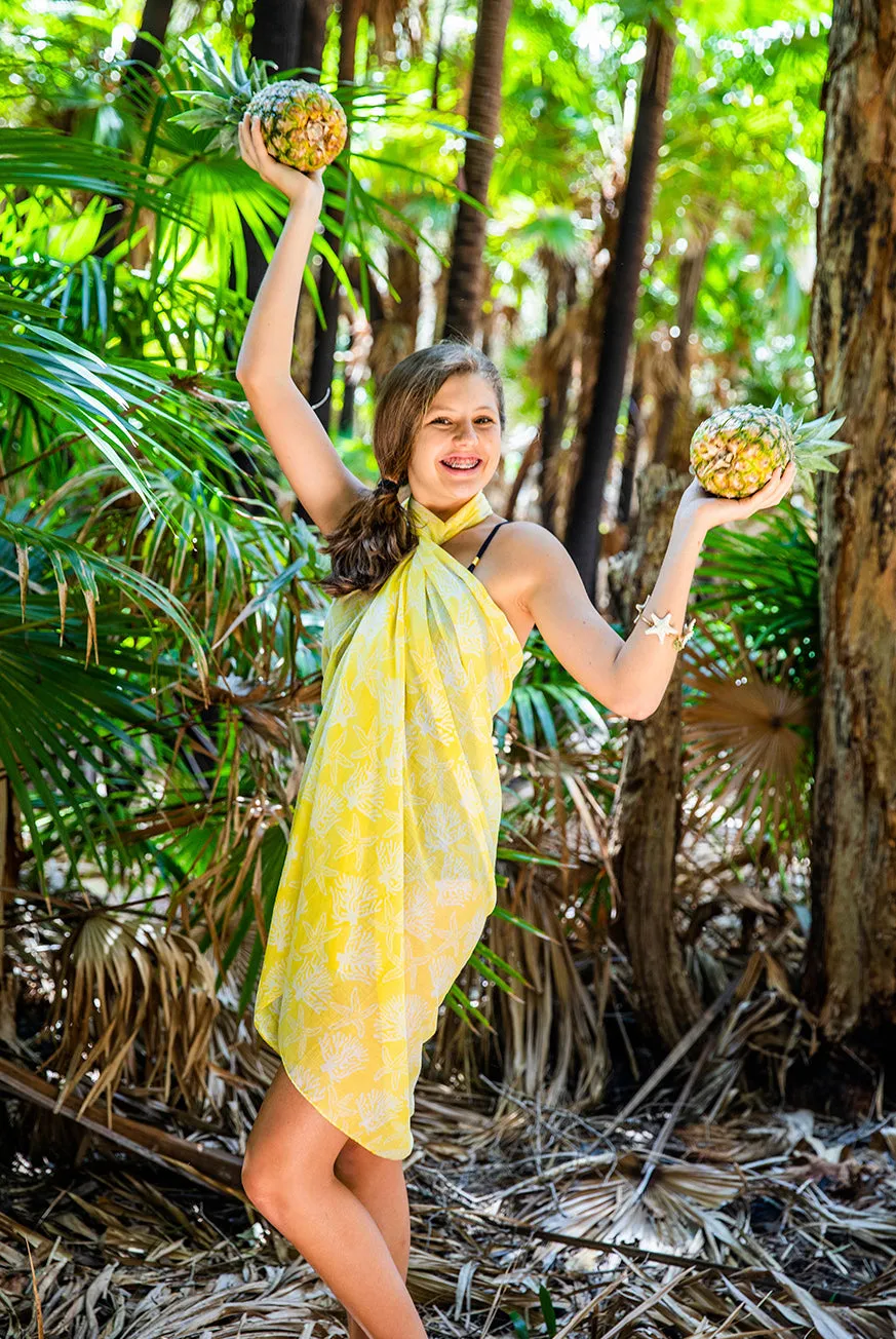 Coral Reef Printed Cotton Sarong Pareo
