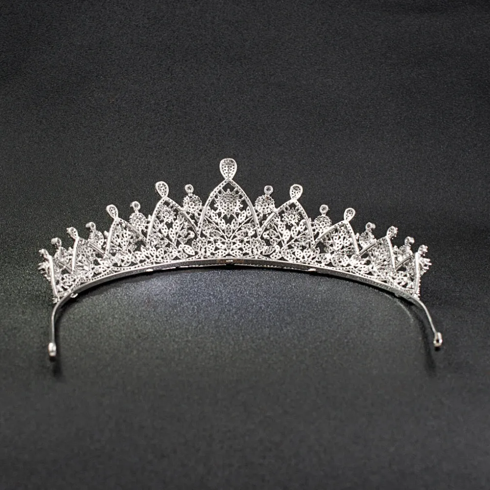Cubic zircon wedding bridal tiara diadem hair jewelry CH10003