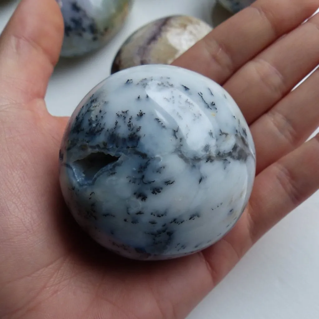 Dendritic Opal Palm Stone (#1)