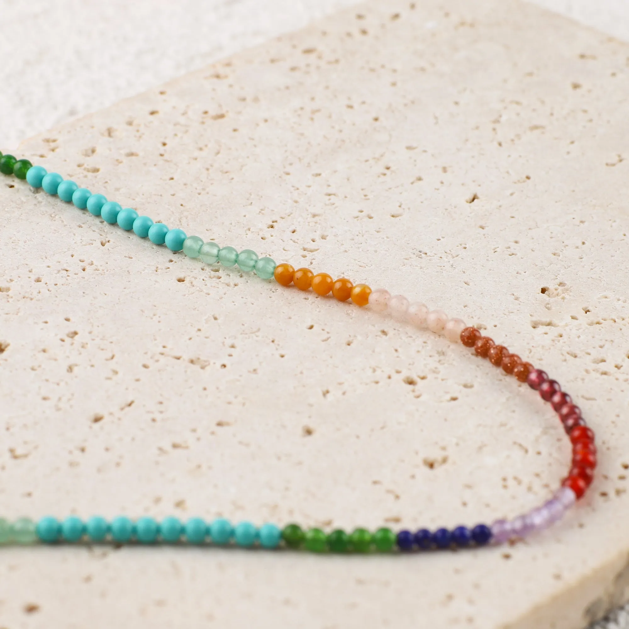 Divine Healer 2mm Gemstone Necklace