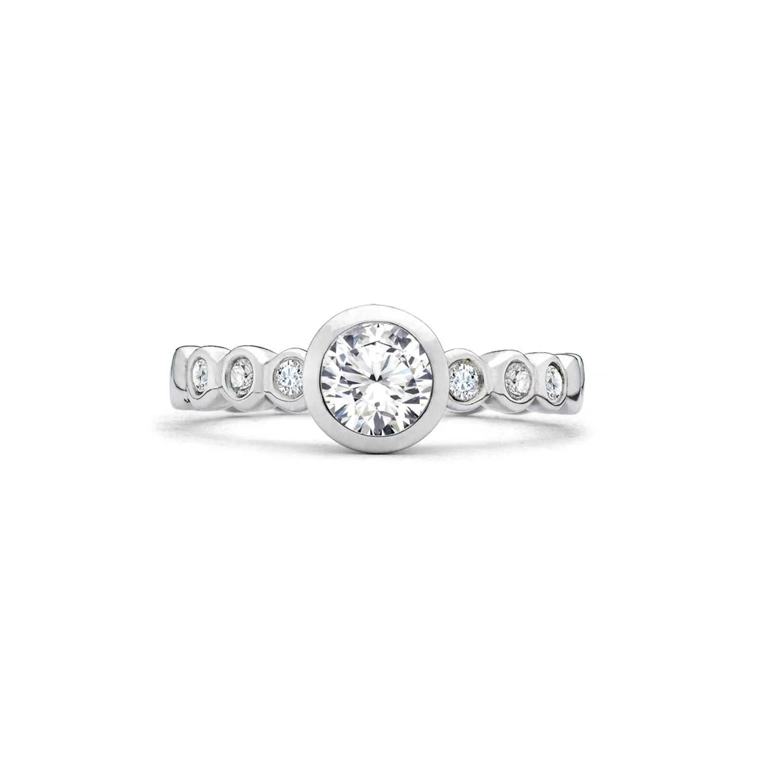 Dotty Round Diamond Solitaire Engagement Ring - 0.70ct