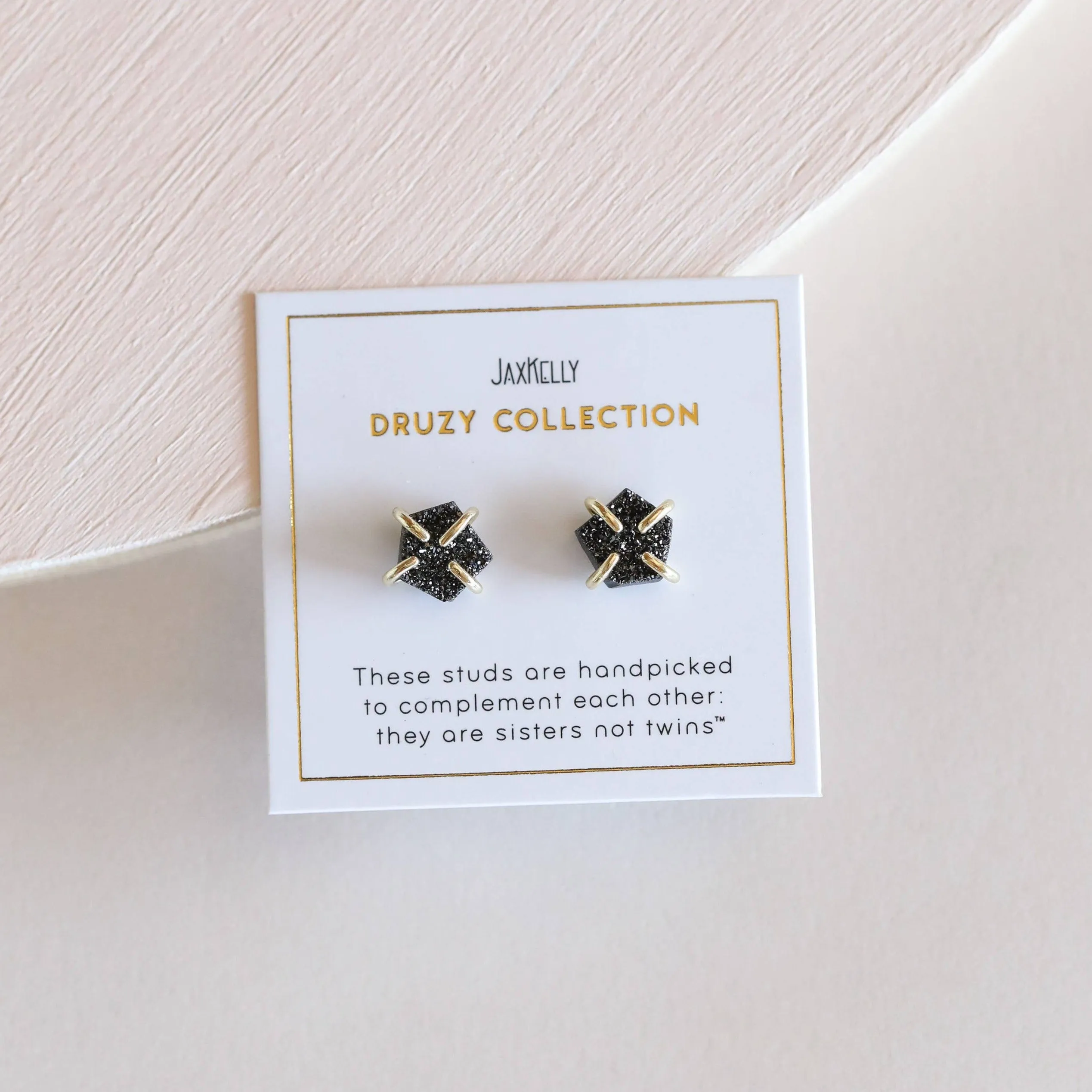 Druzy Prong Earrings