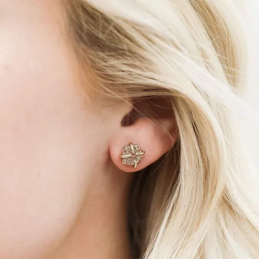 Druzy Prong Earrings