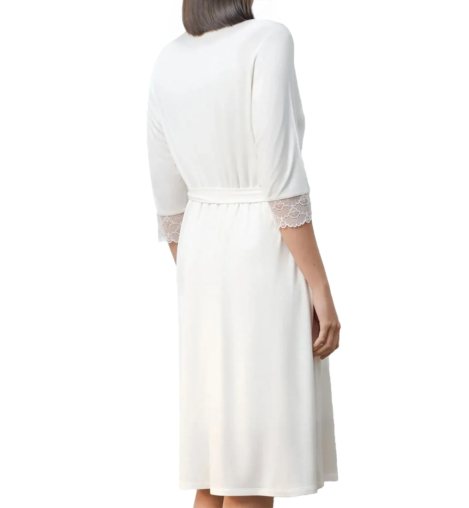 effetto Bamboo Basics 3/4 Sleeve Robe (02105) - Ivory