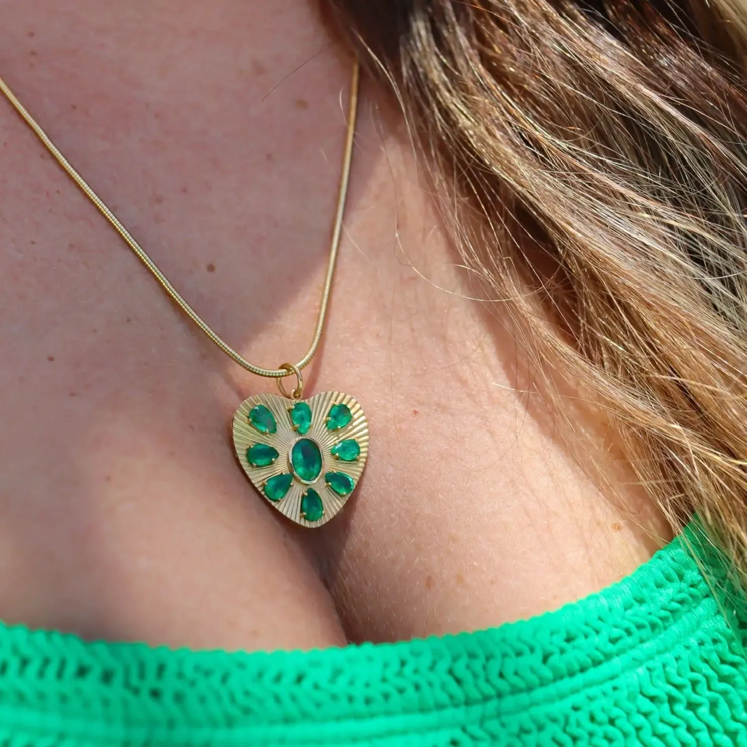 Emerald Heart Pendant
