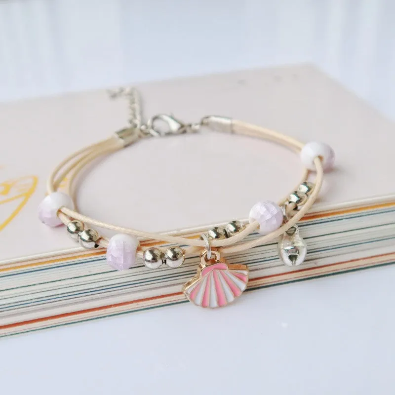 Glass Dried Flower Plant Bracelet Korean Simple Personalized Hipster Cherry Blossom Student Gift Ceramic Ornament