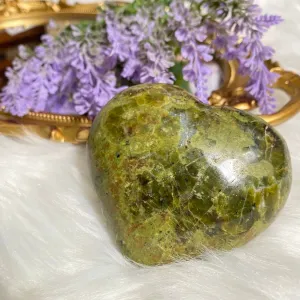 Green Opal Heart Shaped Stone