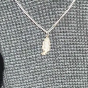 Grenada Map Pendant with Chain