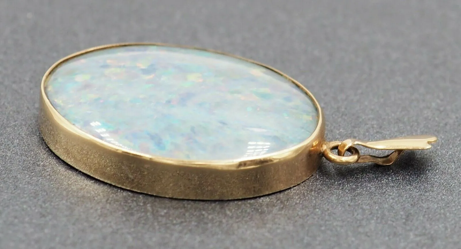 Handmade Opal Triplet 9ct Yellow Gold Pendant
