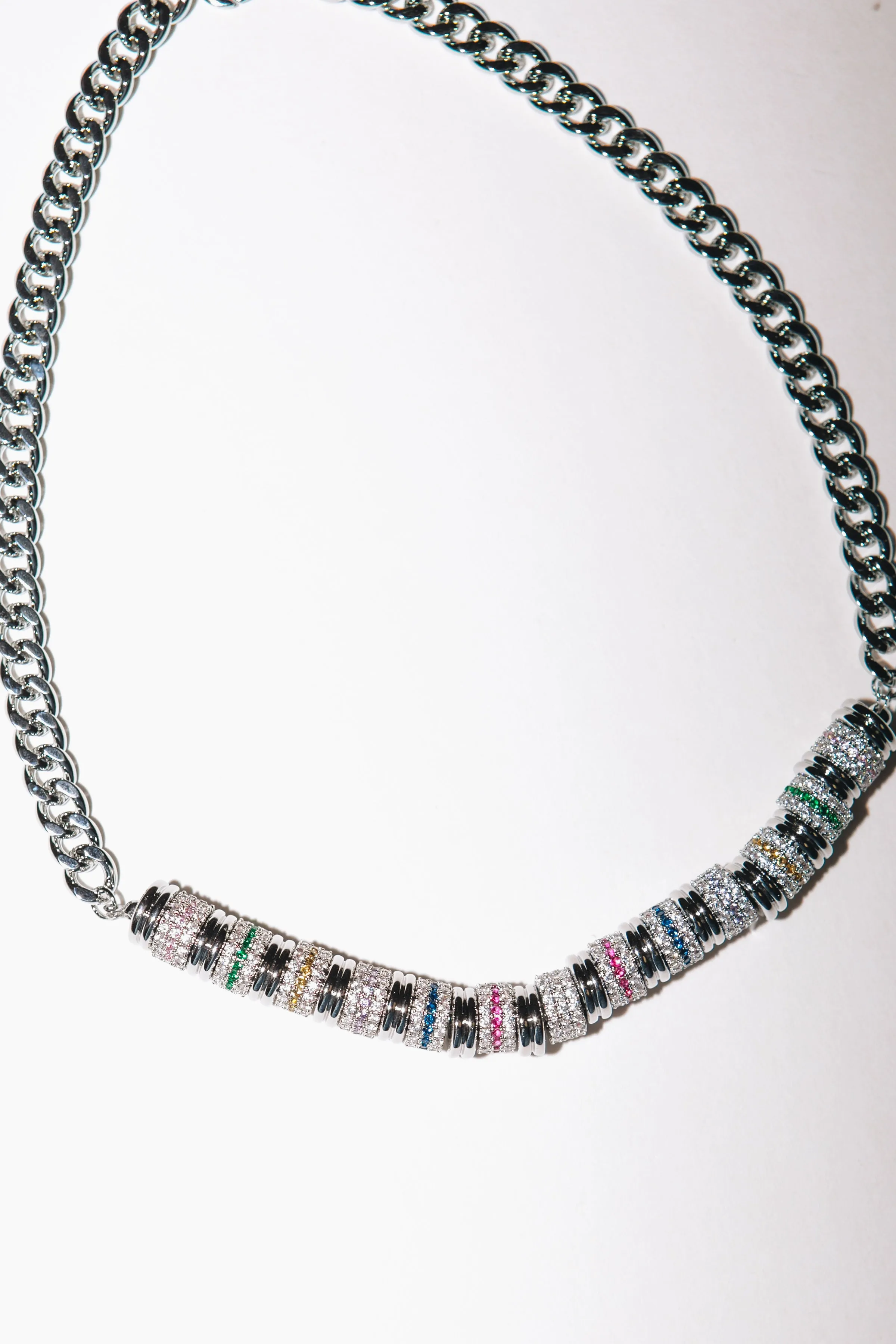 Ivy Exclusive - Honestly Can't Even Tennis Necklace with Pave Spacers