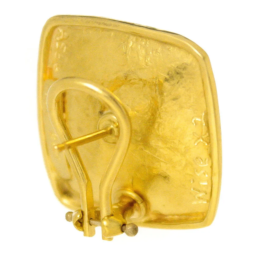 Jeff & Susan Wise Gold & Fire Opal Earrings