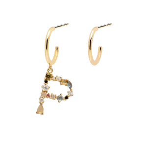 Letter P Earrings