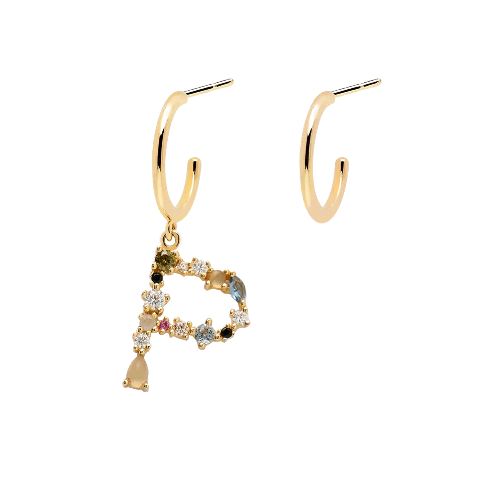 Letter P Earrings