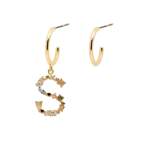 Letter S Earrings